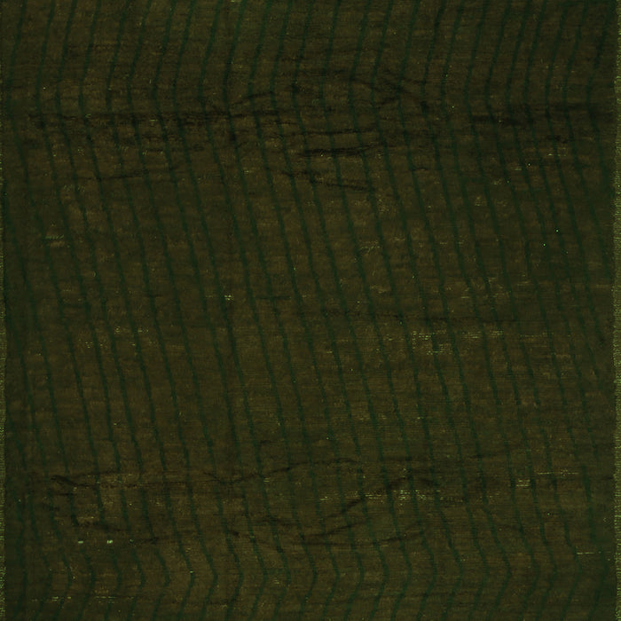 Serging Thickness of Machine Washable Abstract Green Contemporary Area Rugs, wshcon519grn