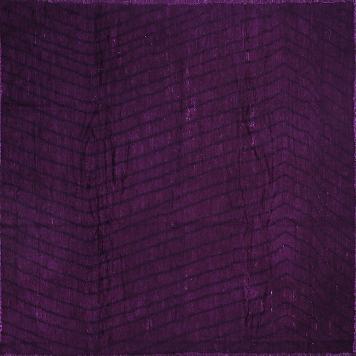 Square Machine Washable Abstract Purple Contemporary Area Rugs, wshcon519pur