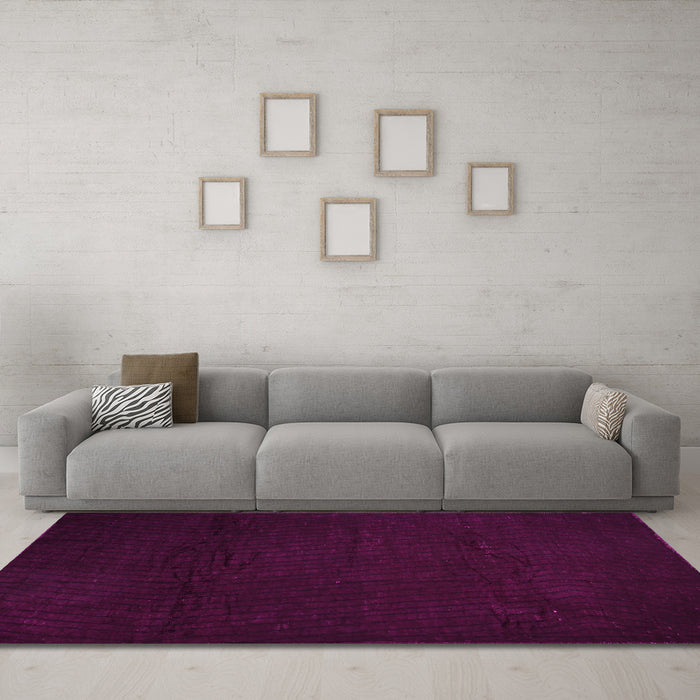 Machine Washable Abstract Pink Contemporary Rug in a Living Room, wshcon519pnk