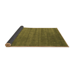 Sideview of Abstract Brown Contemporary Rug, con51brn