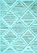 Abstract Light Blue Contemporary Rug, con520lblu