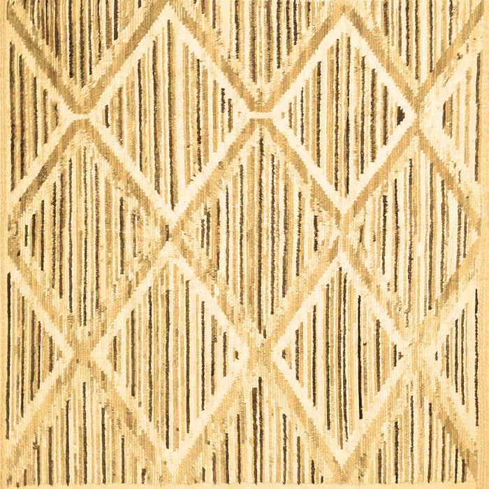 Square Abstract Brown Contemporary Rug, con520brn