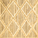 Square Abstract Brown Contemporary Rug, con520brn