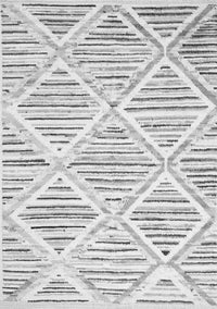 Abstract Gray Contemporary Rug, con520gry