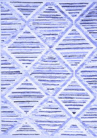 Abstract Blue Contemporary Rug, con520blu