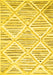 Abstract Yellow Contemporary Rug, con520yw