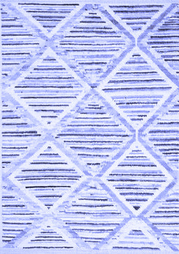 Abstract Blue Contemporary Rug, con520blu