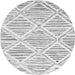 Square Abstract Gray Contemporary Rug, con520gry