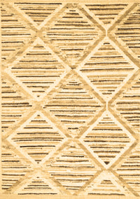 Abstract Brown Contemporary Rug, con520brn