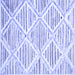 Square Abstract Blue Contemporary Rug, con520blu