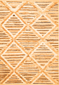 Abstract Orange Contemporary Rug, con520org