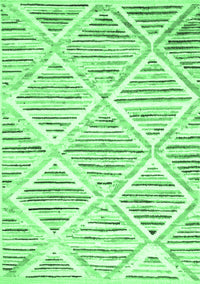 Abstract Emerald Green Contemporary Rug, con520emgrn