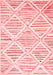 Abstract Red Contemporary Area Rugs