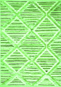 Abstract Green Contemporary Rug, con520grn