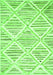 Abstract Green Contemporary Rug, con520grn