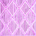 Square Abstract Purple Contemporary Rug, con520pur