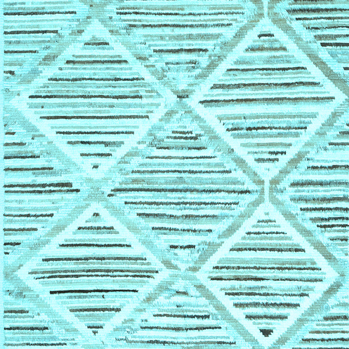 Machine Washable Abstract Light Blue Contemporary Rug, wshcon520lblu