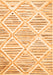 Serging Thickness of Machine Washable Abstract Orange Contemporary Area Rugs, wshcon520org