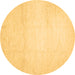 Round Solid Brown Modern Rug, con521brn