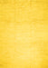 Machine Washable Solid Yellow Modern Rug, wshcon521yw