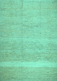 Abstract Turquoise Contemporary Rug, con522turq