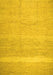 Machine Washable Abstract Yellow Contemporary Rug, wshcon522yw