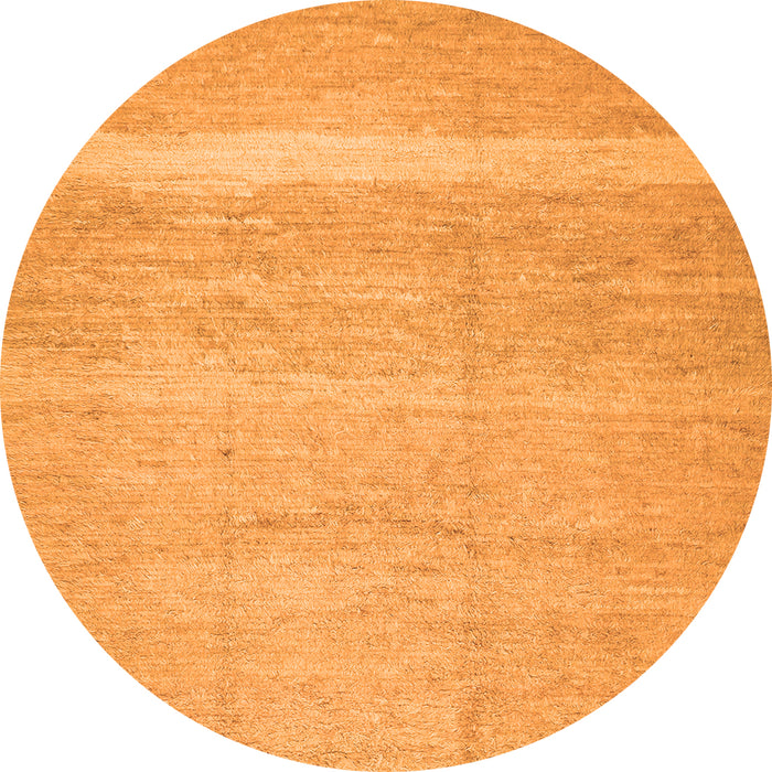 Square Abstract Orange Contemporary Rug, con522org