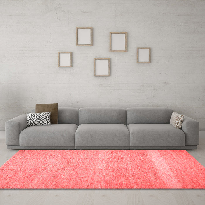 Contemporary Red Washable Rugs