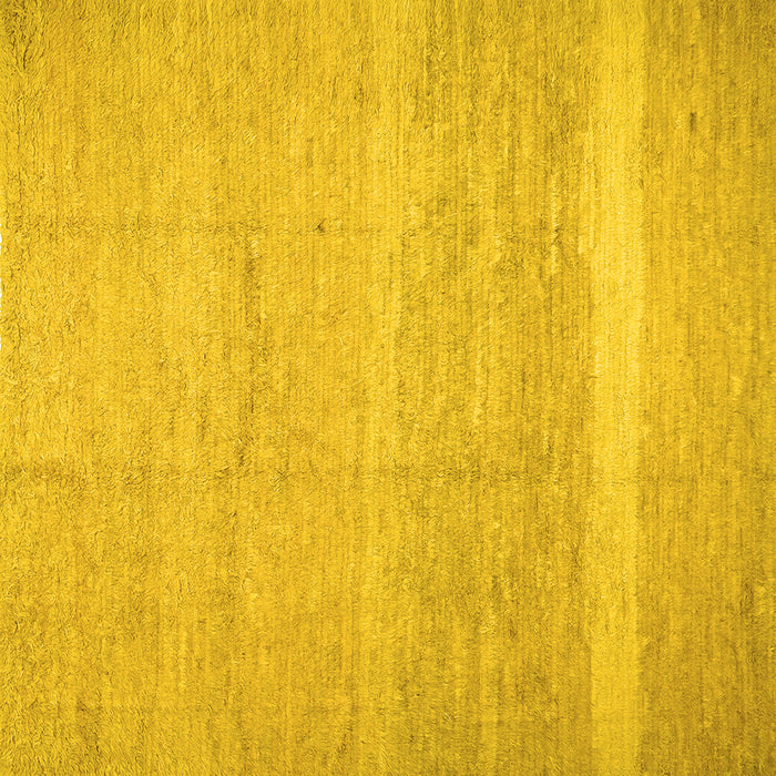 Square Abstract Yellow Contemporary Rug, con522yw