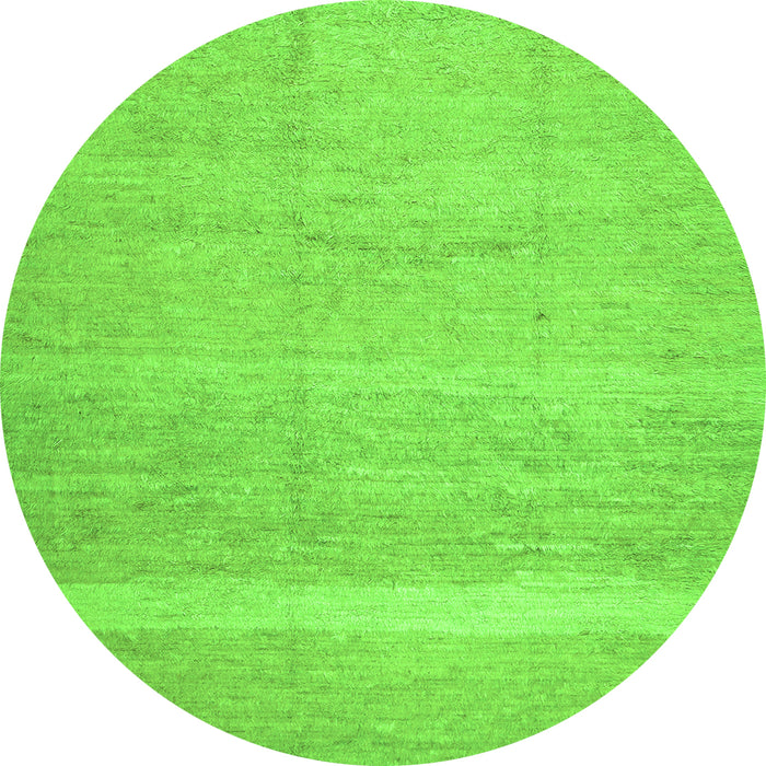 Square Abstract Green Contemporary Rug, con522grn