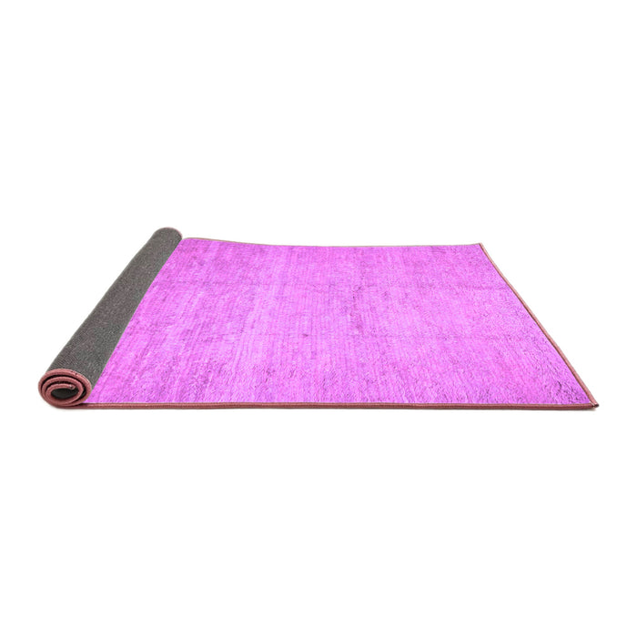 Sideview of Abstract Purple Contemporary Rug, con522pur