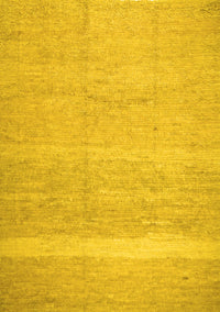 Abstract Yellow Contemporary Rug, con522yw