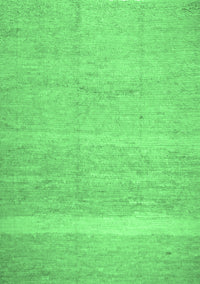 Abstract Emerald Green Contemporary Rug, con522emgrn