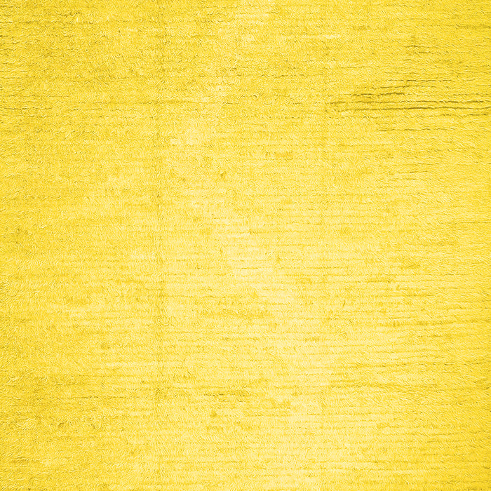 Machine Washable Solid Yellow Modern Rug, wshcon523yw