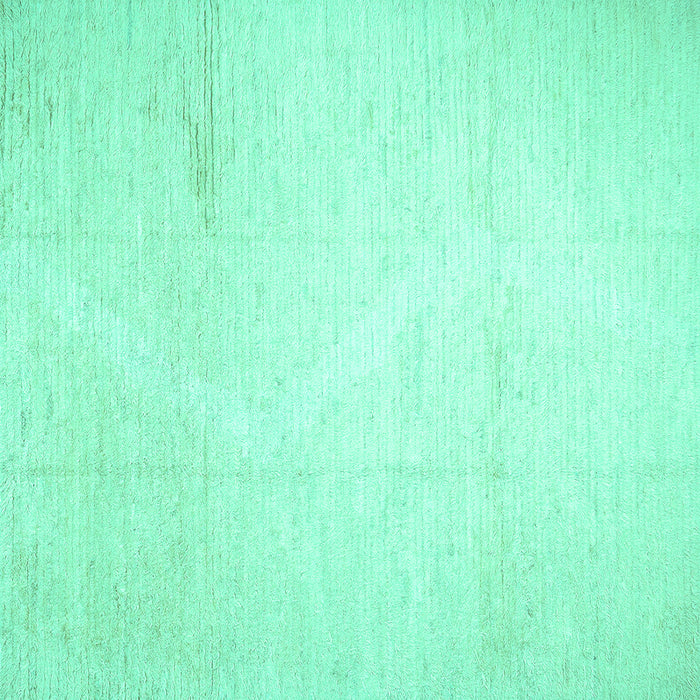 Square Solid Turquoise Modern Rug, con523turq