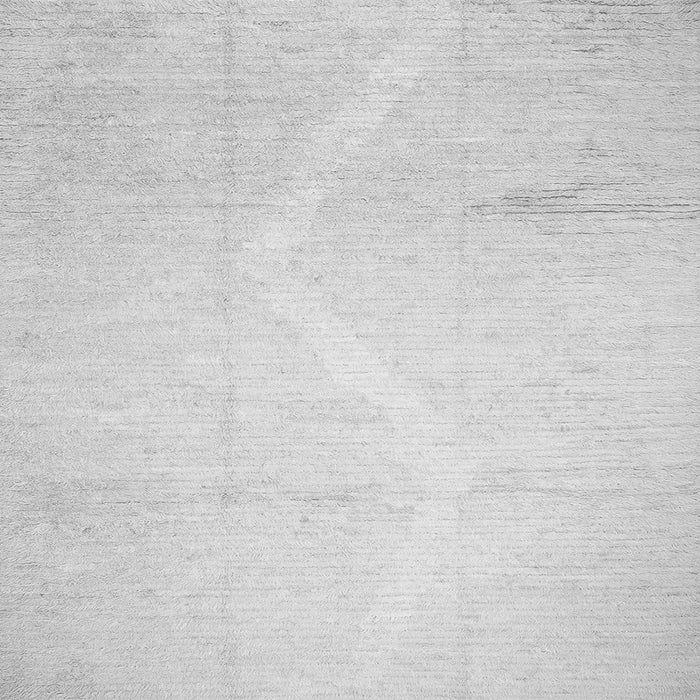 Round Machine Washable Solid Gray Modern Rug, wshcon523gry