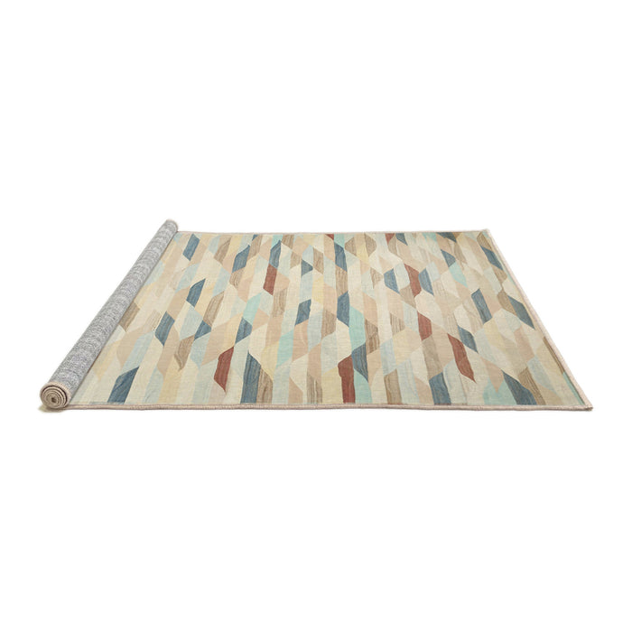 Serging Thickness of Machine Washable Contemporary Light Gold Rug, wshcon524