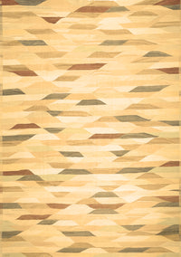 Solid Brown Modern Rug, con524brn