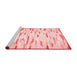 Modern Red Washable Rugs