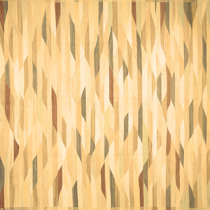 Square Solid Brown Modern Rug, con524brn