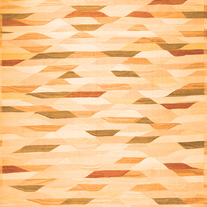 Solid Orange Modern Rug, con524org
