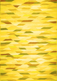 Solid Yellow Modern Rug, con524yw