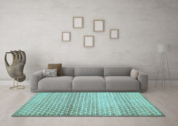 Machine Washable Abstract Light Blue Contemporary Rug in a Living Room, wshcon525lblu