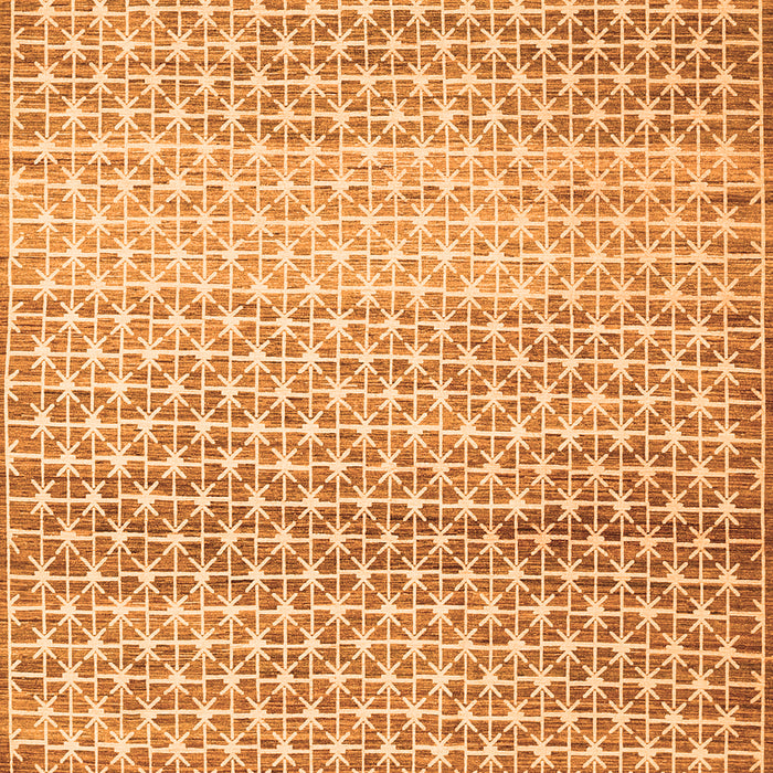 Serging Thickness of Machine Washable Abstract Orange Contemporary Area Rugs, wshcon525org