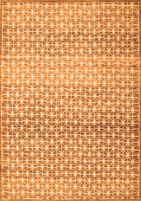 Abstract Orange Contemporary Rug, con525org