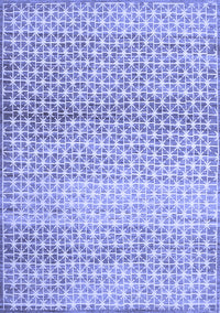 Abstract Blue Contemporary Rug, con525blu