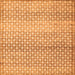 Serging Thickness of Abstract Orange Contemporary Rug, con525org