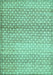 Abstract Turquoise Contemporary Rug, con525turq