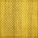 Square Abstract Yellow Contemporary Rug, con525yw