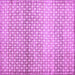 Square Machine Washable Abstract Purple Contemporary Area Rugs, wshcon525pur